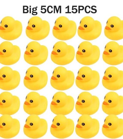 15-120件3.5/5CM吱吱作响的橡胶鸭子鸭子浮浴玩具婴儿游泳池淋浴水玩具婴儿玩具0 12个月