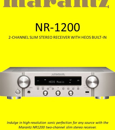 MARANTZ NR-1200 2ch超薄立体声接收器，内置HEOS