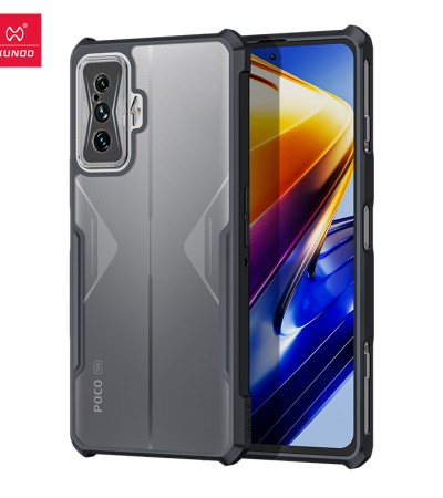 小米Poco F4 GT手机壳，迅达手机壳防指纹透明后盖安全气囊防震保护壳